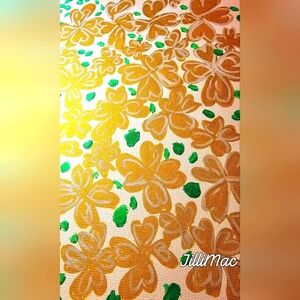 🍀~  Lucky Clovers Of March ~🍀Original fun whimsical painting.      NWT✨️